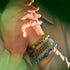 Liens de grenouille d'arbre | Bracelet Kismet Original | Vert x Argent